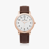 Pero & Giorni - Arno Bianco Classic (White Dial Quartz Rose Gold Watch with Brown Leather Strap)