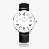 Pero & Giorni - Tanaro Bianco Classic (White Dial Quartz Watch with Black Leather Strap)