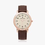 Pero & Giorni - Arno Beige Chiaro Classic (Light Beige Dial Quartz Rose Gold Watch with Brown Leather Strap)