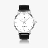 Pero & Giorni – Maggiore Bianco Classic  (White Dial Automatic Watch with Black Leather Strap)