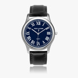 Pero & Giorni – Volturno Blu Notte Classic (Midnight Blue Dial Quartz Silver Watch with Black Leather Strap)