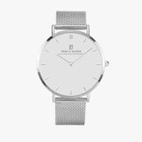 Pero & Giorni – Tibre Grigio Chiaro (Light Grey Dial Quartz Silver Watch with Silver Mesh Bracelet)