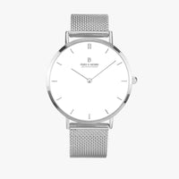 Pero & Giorni - Tibre White Quartz Silver Watch