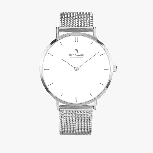 Pero & Giorni - Tibre White Quartz Silver Watch
