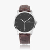 Pero & Giorni – Sicília Grigio Scuro Classic  (Dark Grey Dial Quartz Silver Watch with Brown Leather Strap)