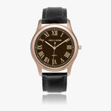 Pero & Giorni – Volturno Marrone Classic (Brown Dial Quartz Rose Gold Watch with Black Leather Strap)