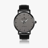 Pero & Giorni – Maggiore Titanio Classic (Titanium Dial Automatic Black Watch with Black Leather Strap)