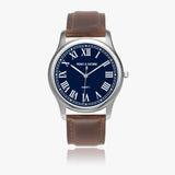 Pero & Giorni – Volturno Blu Notte Classic (Midnight Blue Dial Quartz Silver Watch with Brown Leather Strap)