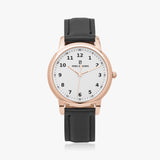 Pero & Giorni - Arno Bianco Classic (White Dial Quartz Rose Gold Watch with Black Leather Strap)