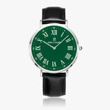 Pero & Giorni - Tanaro Verde Classic (Green Dial Quartz Watch with Black Leather Strap)