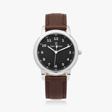Pero & Giorni - Arno Nero Classic (Black Dial Quartz Silver Watch with Brown Leather Strap)
