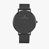 Pero & Giorni – Tibre Grigio (Grey Dial Quartz Black Watch with Black Mesh Bracelet)