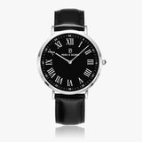 Pero & Giorni - Tanaro Nero Classic (Black Dial Quartz Watch with Black Leather Strap)