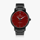 Pero & Giorni – Maggiore Borgogna (Red Dial Automatic Black Watch with Black Steel Bracelet)