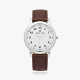 Pero & Giorni - Arno Bianco Classic (White Dial Quartz Silver Watch with Brown Leather Strap)