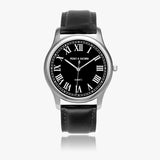 Pero & Giorni – Volturno Nero Classic (Black Dial Quartz Silver Watch with Black Leather Strap)