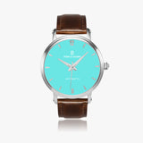 Pero & Giorni – Maggiore Azzurro Classic  (Sky Blue Dial Automatic Watch with Brown Leather Strap)